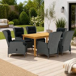 Practical 7 Piece Dining Set for Your Outdoor Gatherings