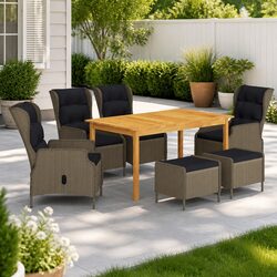 Practical 7-Piece Outdoor Dining Set for Various Spaces