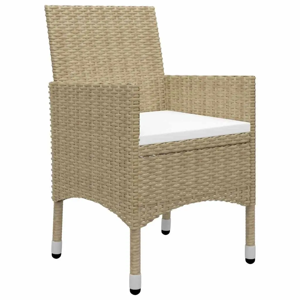 Garden Dining Set Outdoor Furniture 7 Piece Table Chairs Patio Beige