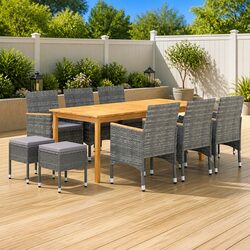 Practical 11-Piece Garden Dining Set for Your Outdoor Gatherings
