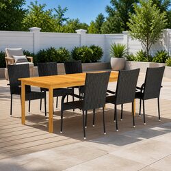 Versatile 7-Piece Garden Dining Set for Any Occasion
