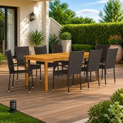 9-Piece Outdoor Dining Set Ideal for Gatherings