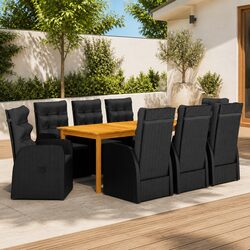 Ideal 9-Piece Outdoor Dining Set for Patios and Terraces