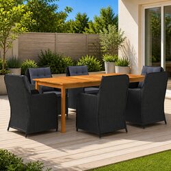 Ideal 7 Piece Dining Set for Your Patio or Garden