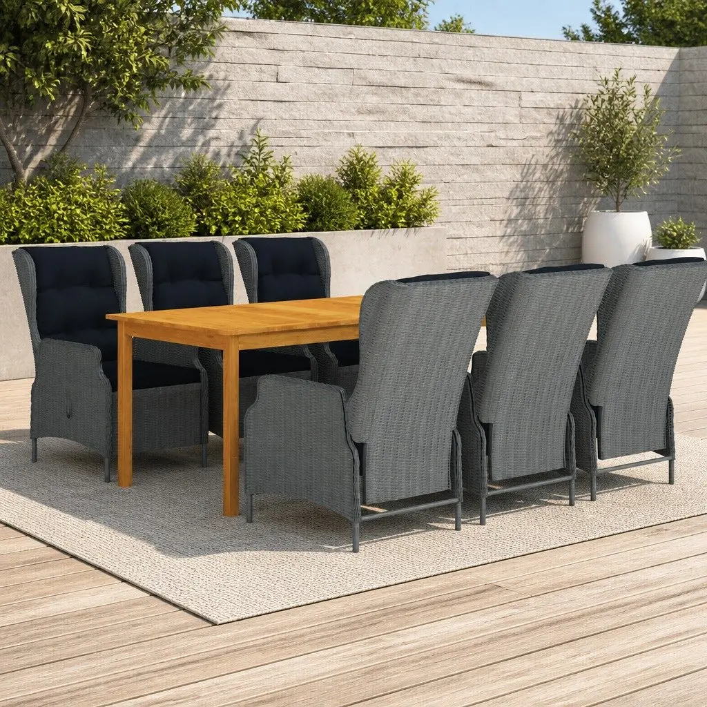 7-Piece Garden Dining Set for Home Use