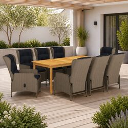 Versatile 9-Piece Garden Dining Set for Any Outdoor Space