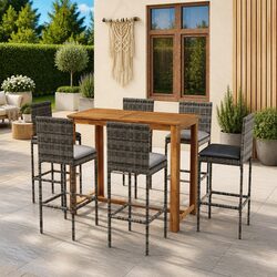 Practical 7 Piece Outdoor Bar Set for Any Gathering