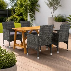 Practical 5-Piece Garden Dining Set for Outdoor Use