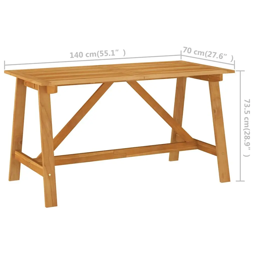 Garden Dining Set 5 Piece Outdoor Furniture Table Chairs Beige