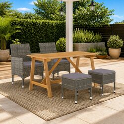 Versatile 5-Piece Garden Dining Set for Any Occasion