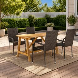 5 Piece Garden Dining Set for Everyday Use