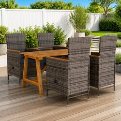 Functional 5 Piece Garden Dining Set for Any Patio