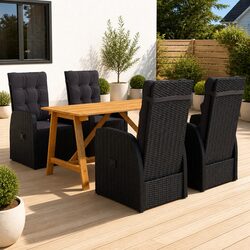 Functional 5 Piece Garden Dining Set for Every Occasion