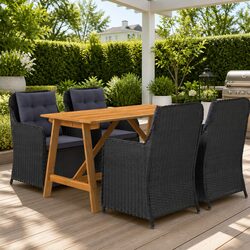 Functional 5-Piece Outdoor Dining Set for All Occasions