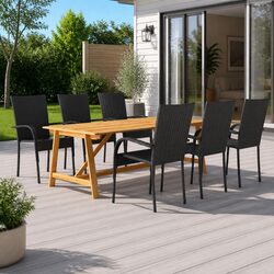 7 Piece Dining Set Perfect for Your Outdoor Gatherings