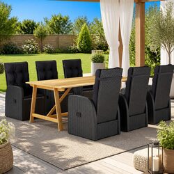 Practical 7 Piece Garden Dining Set for Any Outdoor Setting