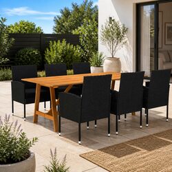 Versatile 7 Piece Garden Dining Set for Various Outdoor Spaces