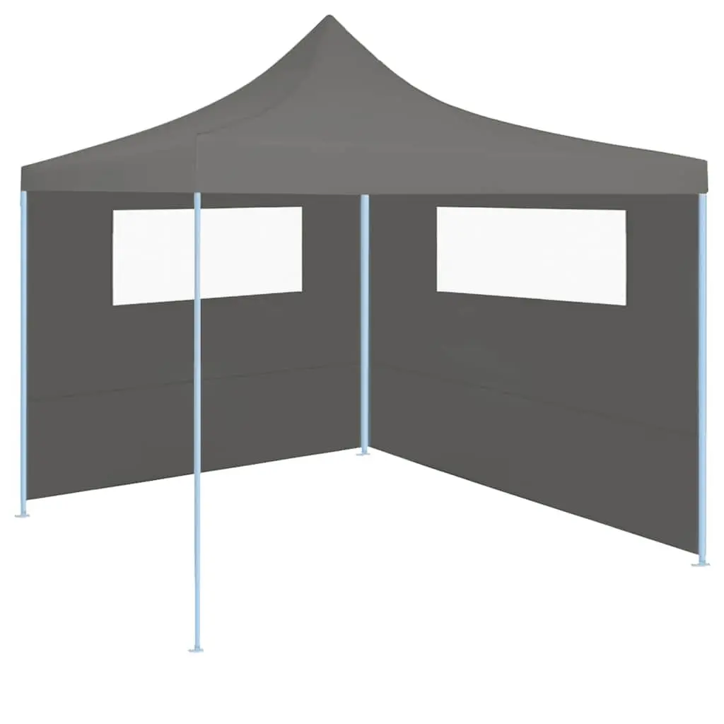 Gazebo Sidewall Fabric 6x2 m Anthracite with Clear PVC Window