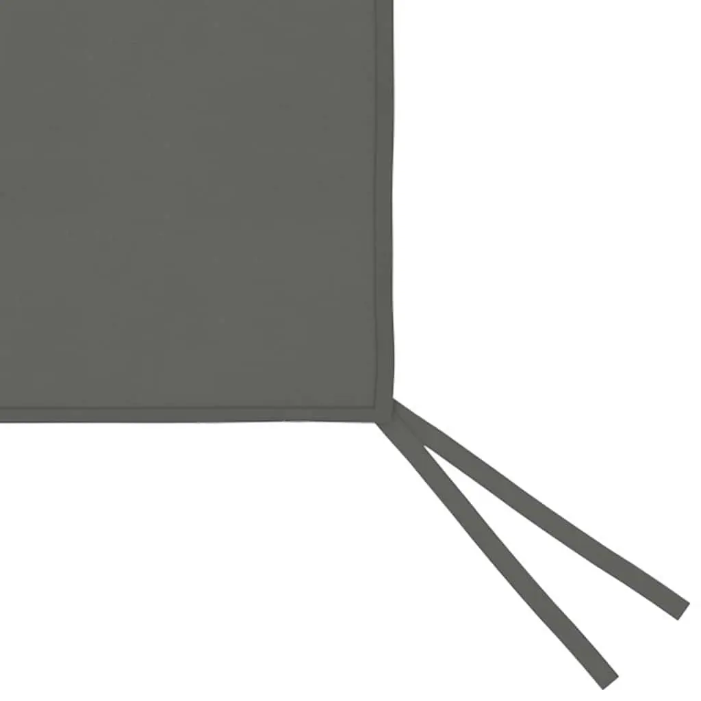 Gazebo Sidewall Fabric 6x2 m Anthracite with Clear PVC Window