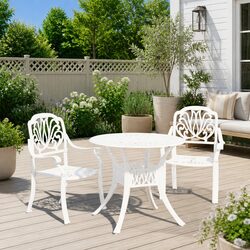 Practical 3-Piece Bistro Set for Outdoor Living