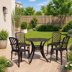 Practical 5-Piece Bistro Set for Your Outdoor Relaxation