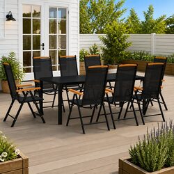 Perfect 9 Piece Dining Set for Your Outdoor Space
