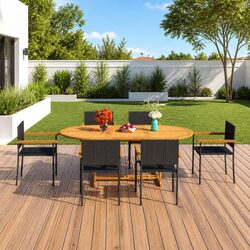 7-Piece Outdoor Dining Set for Entertaining and Relaxing