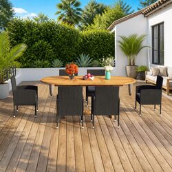 Perfect for Family Gatherings: 7 Piece Garden Dining Set