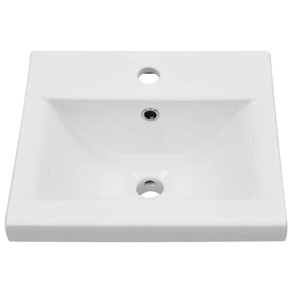 Bathroom Set Engineered Wood Sink Cabinet Basin Mirror White