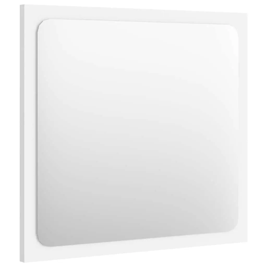Bathroom Set Engineered Wood Sink Cabinet Basin Mirror White