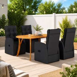 5-Piece Garden Dining Set for Patio and Backyard Use