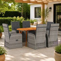 Practical 7-Piece Garden Dining Set for Your Patio