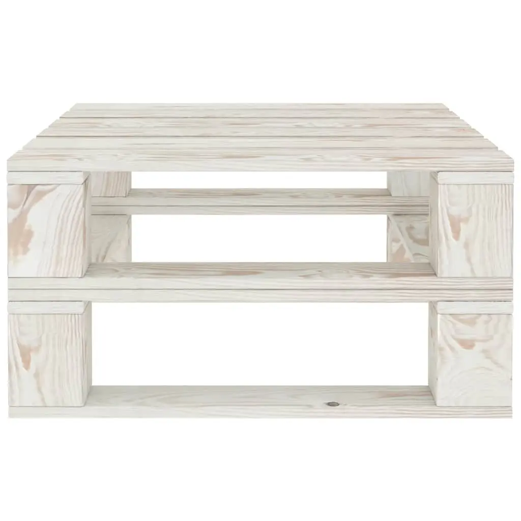 Garden Pallet Lounge Set 6 Piece Wooden Outdoor Furniture White Patio Sofa