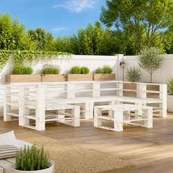 Versatile 7 Piece Garden Pallet Lounge Set for Any Space