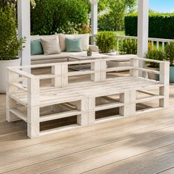 Versatile Pallet Sofa for Outdoor Relaxation
