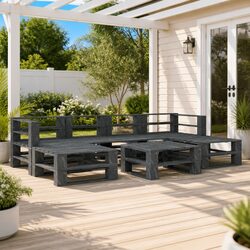Practical 7 Piece Garden Lounge Set for Versatile Use