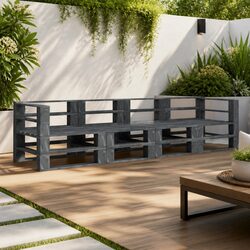 Functional and Stylish 4-Seater Outdoor Pallet Sofa