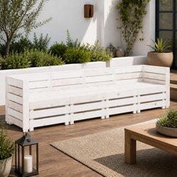 Functional 4-Seater Outdoor Pallet Sofa for Your Space