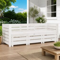 Practical Outdoor Pallet Sofa for Gardens and Patios