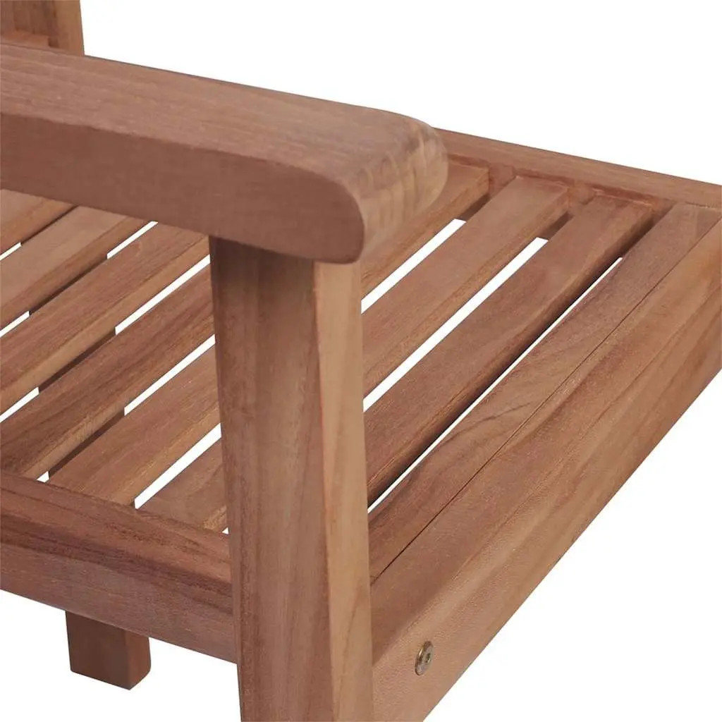 Stackable Garden Chairs Solid Teak Wood 8 Piece Outdoor Dining Chair Set Brown