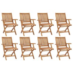 8-Piece Folding Chairs Ideal for Outdoor Use