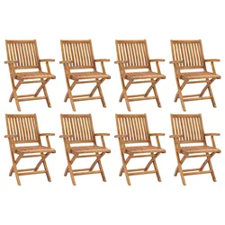 8-Piece Folding Chairs Ideal for Outdoor Use