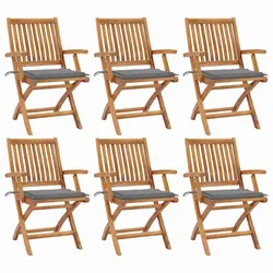 Practical Folding Garden Chairs Set of 6 for Various Uses