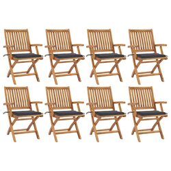 Practical 8-Piece Folding Chair Set for Home and Outdoor