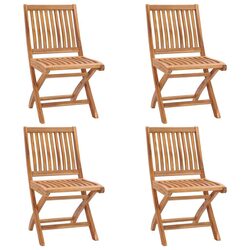 Versatile Folding Chairs Set of 4 for Home and Garden
