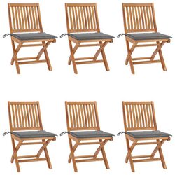 Practical Folding Garden Chairs Set of 6 for Various Settings