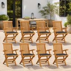 Ideal Folding Chairs for Your Outdoor Spaces – 8 Pcs Set