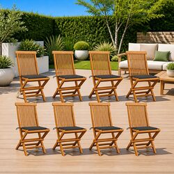 Versatile Folding Garden Chairs Set of 8 for Any Occasion