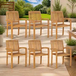 Practical 6-Piece Garden Chair Set for Your Outdoor Space