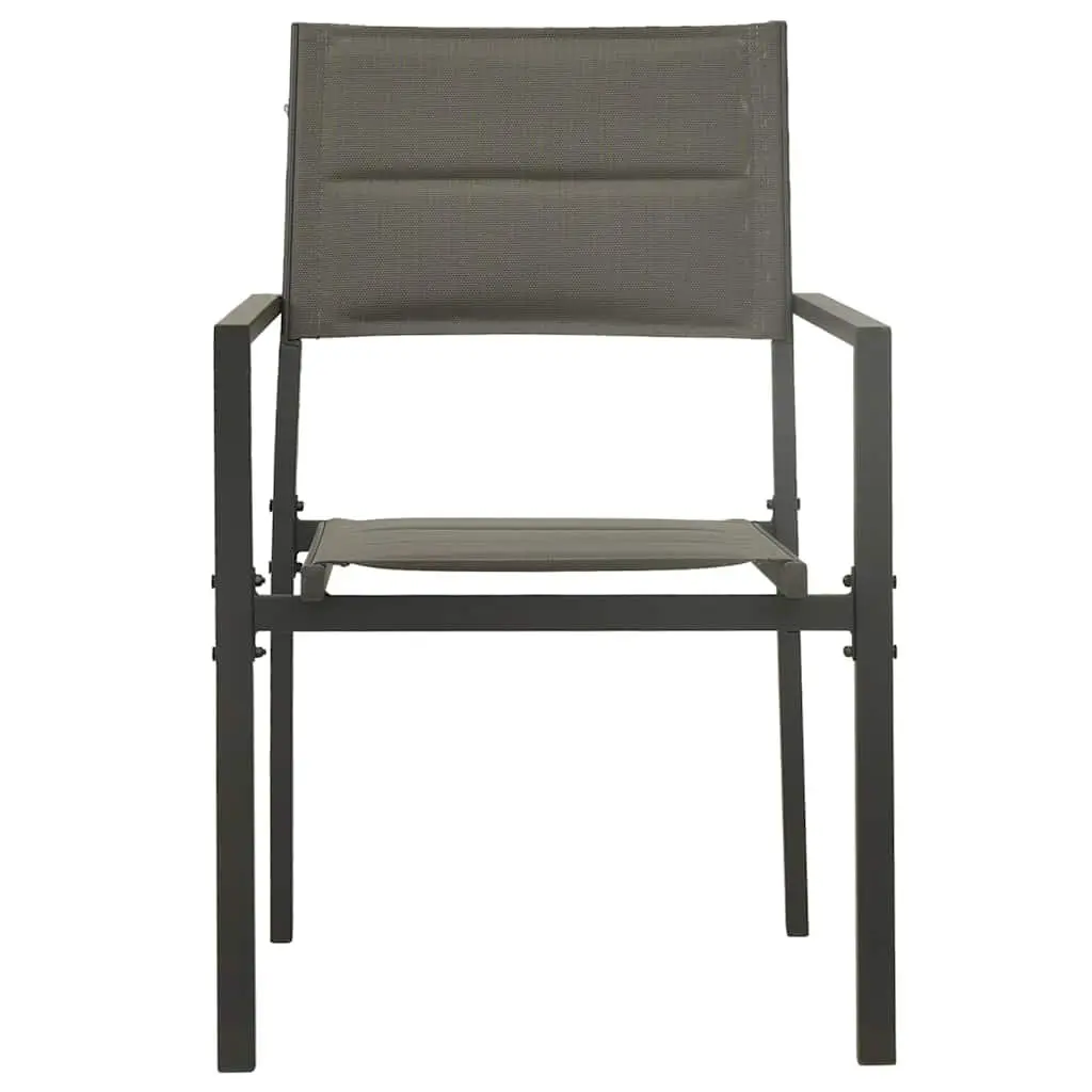 Outdoor Dining Set Steel Frame 5 Piece Anthracite Garden Furniture